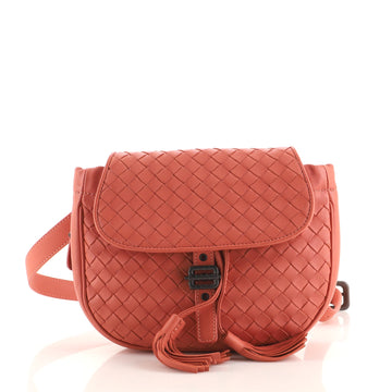 Bottega Veneta Tassel Flap Waist Bag Intrecciato Nappa