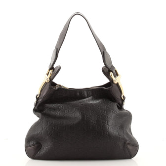 Gucci Creole Hobo Guccissima Leather Medium