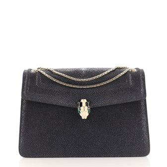 Bvlgari Serpenti Forever Shoulder Bag Stingray Medium
