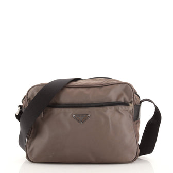 Prada Front Pocket Messenger Bag Tessuto Small