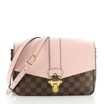 Louis Vuitton Clapton Handbag Damier and Leather PM
