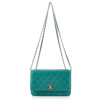 Chanel Trendy CC Wallet on Chain Quilted Lambskin