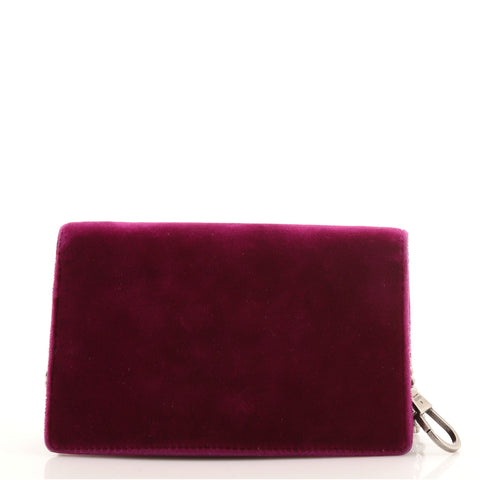 Gucci Dionysus Bag Velvet Super Mini Purple 1092211