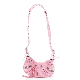 Balenciaga Le Cagole Giant Studs Shoulder Bag Leather XS