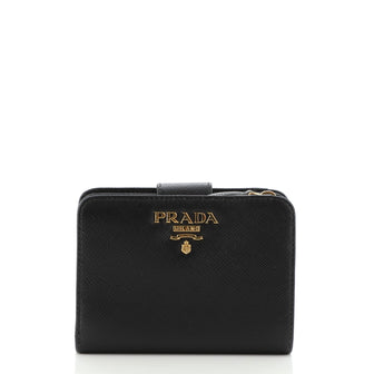 Prada French Wallet Saffiano Leather Compact