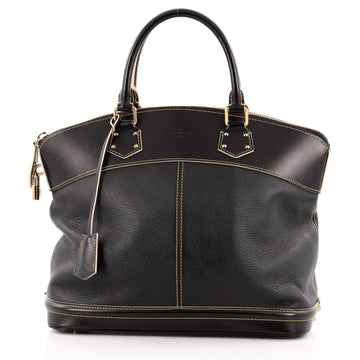 Louis Vuitton Suhali Lockit Handbag Leather MM