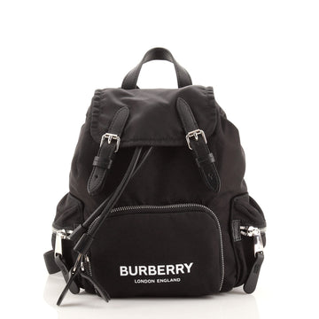 Burberry Rucksack Backpack Nylon with Leather Small