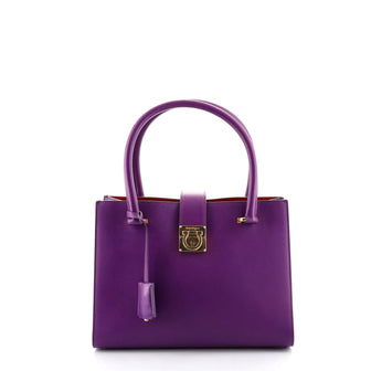 Salvatore Ferragamo Marlene Tote Leather Small