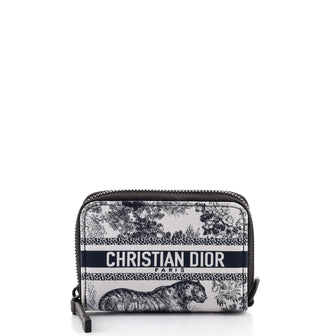 Christian Dior Toile de Jouy DiorTravel Detachable Card Holder Printed Fabric