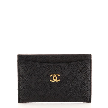 Chanel Classic Card Holder Quilted Caviar