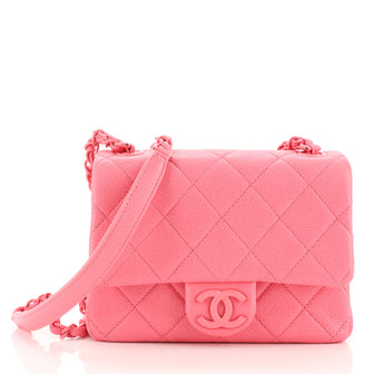 Chanel Incognito Square Flap Bag Quilted Caviar Mini