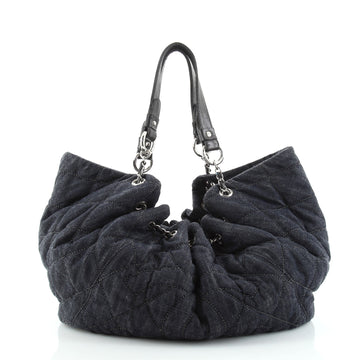 Chanel Cabas Tote Quilted Denim Large