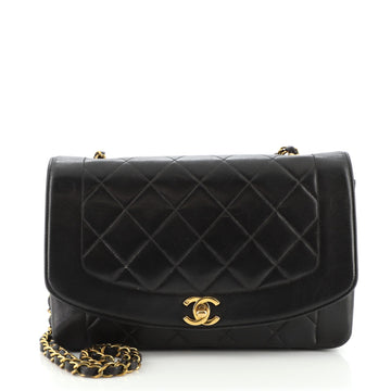 Chanel Vintage Diana Flap Bag Quilted Lambskin Medium