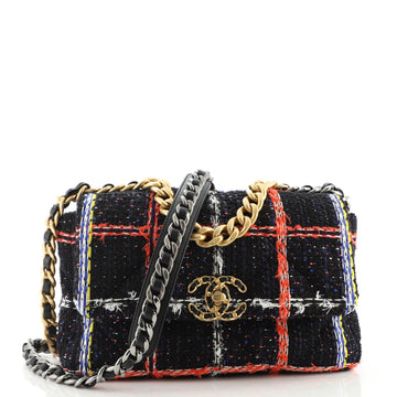 Chanel 19 Flap Bag Quilted Tweed Medium