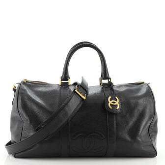 Chanel Vintage Timeless Boston Bag Caviar Large