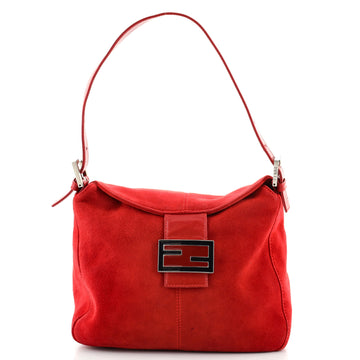 Fendi Flap Shoulder Bag Suede Small