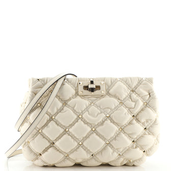 Valentino SpikeMe Crossbody Bag Quilted Leather Medium