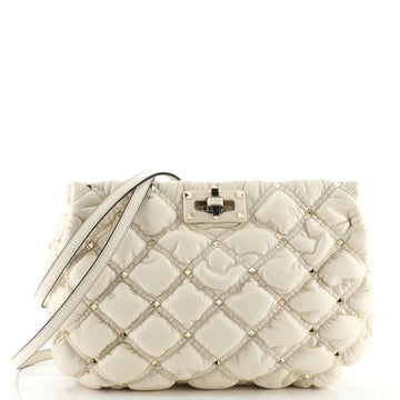Valentino SpikeMe Crossbody Bag Quilted Leather Medium