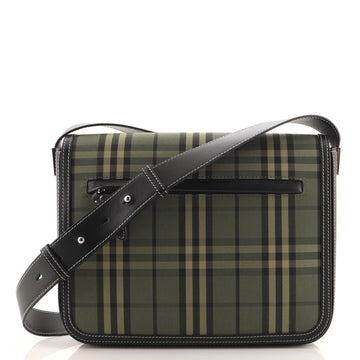 Burberry Olympia Messenger Bag Check Cotton Small