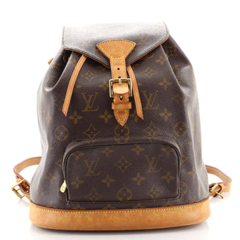Louis Vuitton Vintage Montsouris Backpack Monogram Canvas PM