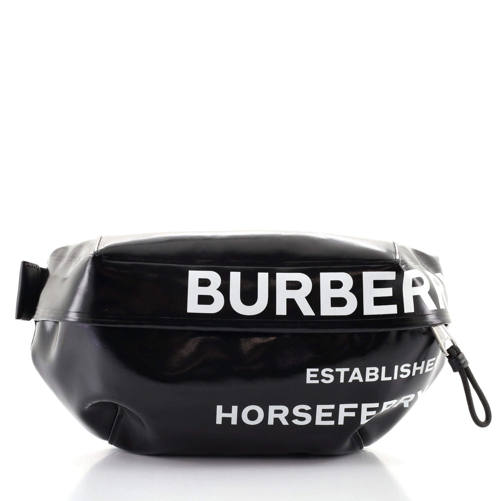Burberry Bum Bag Horseferry Print Medium Black