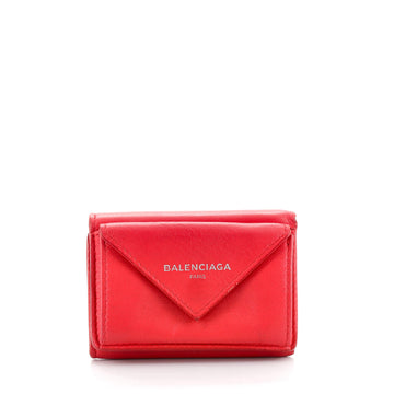 Balenciaga Papier Flap Wallet Leather Mini