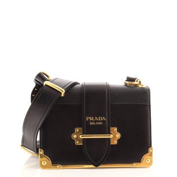 Prada Cahier Crossbody Bag City Calf and Saffiano Small