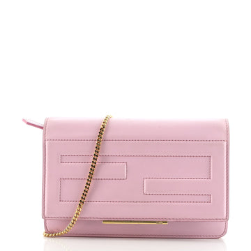 Fendi Tube Wallet On Chain Leather