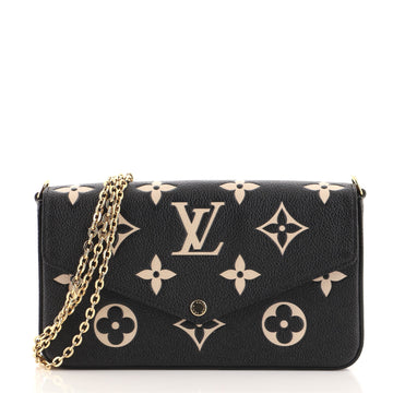 Louis Vuitton Felicie Pochette Bicolor Monogram Empreinte Giant