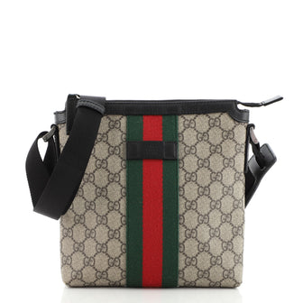Gucci Web Messenger Bag GG Coated Canvas Small