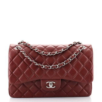 Chanel Classic Double Flap Bag Quilted Lambskin Jumbo