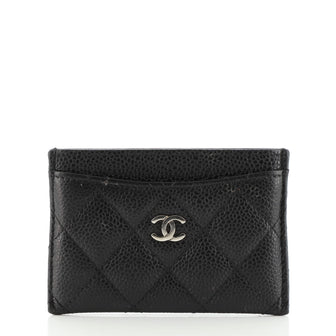 Chanel Classic Card Holder Quilted Caviar