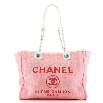 Chanel Deauville Tote Raffia Small