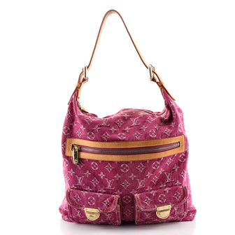Louis Vuitton Baggy Handbag Denim GM