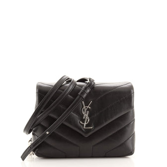 Saint Laurent LouLou Shoulder Bag Matelasse Chevron Leather Toy