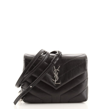 Saint Laurent LouLou Shoulder Bag Matelasse Chevron Leather Toy