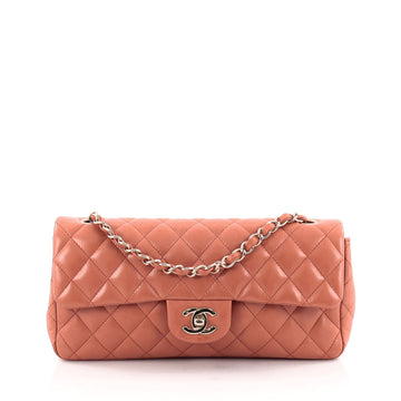 Chanel Classic Single Flap Bag Quilted Lambskin East West