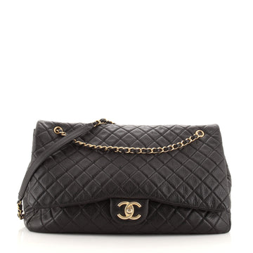 Chanel Airlines CC Flap Bag Quilted Calfskin XXL