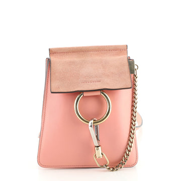 Chloe Faye Bracelet Crossbody Bag Leather and Suede Mini