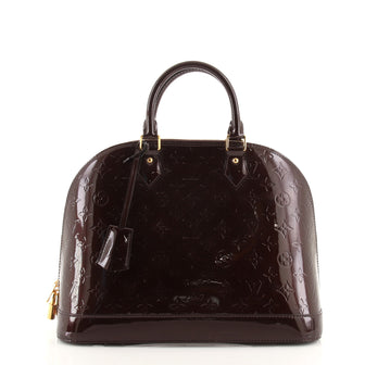 Louis Vuitton Alma Handbag Monogram Vernis MM