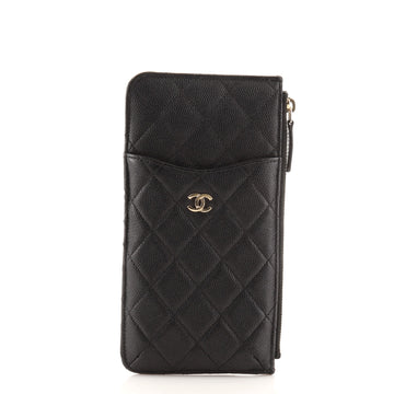 Chanel Classic Phone Case Pouch Quilted Caviar