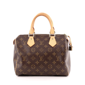 Louis Vuitton Speedy Handbag Monogram Canvas 25 