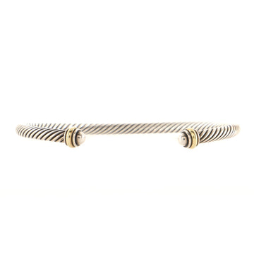 David Yurman Cable Classic Bracelet Sterling Silver and 18K Yellow Gold 4mm