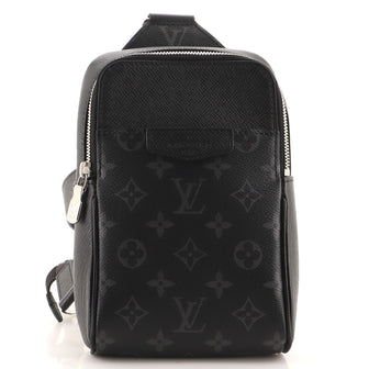 Louis Vuitton Louis Vuitton Outdoor Sling Bag Taigarama Noir Leather Black