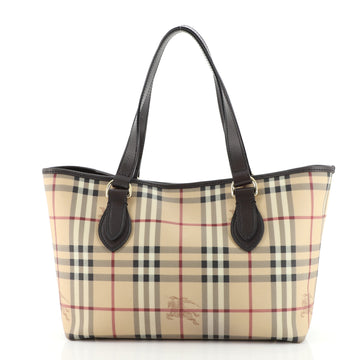 Burberry Regent Tote Haymarket Coated Canvas Medium