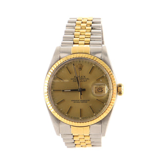 Rolex Oyster Perpetual Datejust Automatic Watch Stainless Steel and Yellow Gold 36