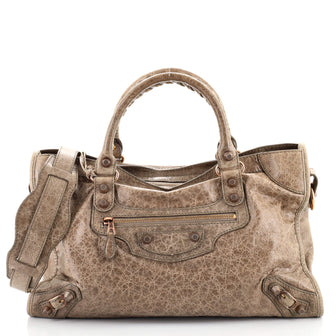 Balenciaga City Giant Studs Bag Leather Medium