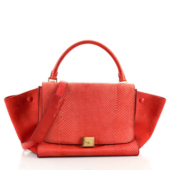 Celine Trapeze Bag Python Medium
