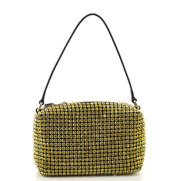 Alexander Wang Heiress Pouch Rhinestone Embellished Mesh