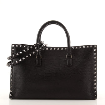Valentino Rockstud Convertible Tote Leather Medium